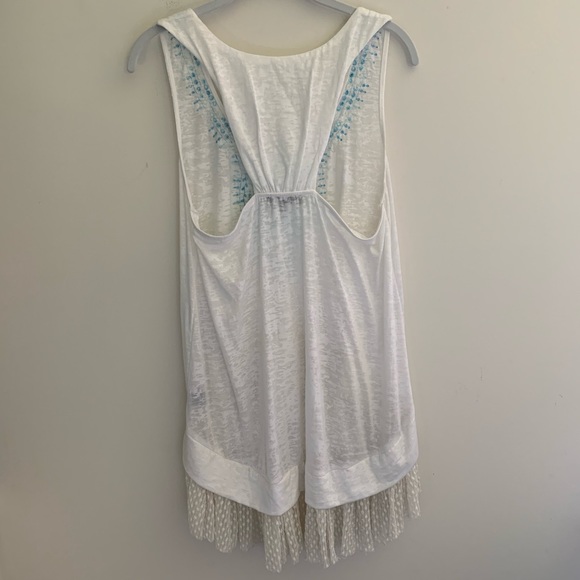 Women’s Young Threads boho ruffle tank tunic SZ L - Picture 3 of 7